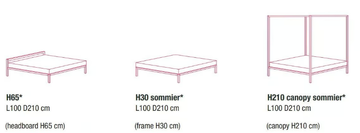 ALUMINIUM BED - Aluminium single bed by MDF Italia - view 3